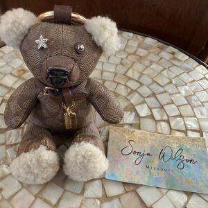 Coach Signature Bear Bag Charm (Khaki) - (77676)